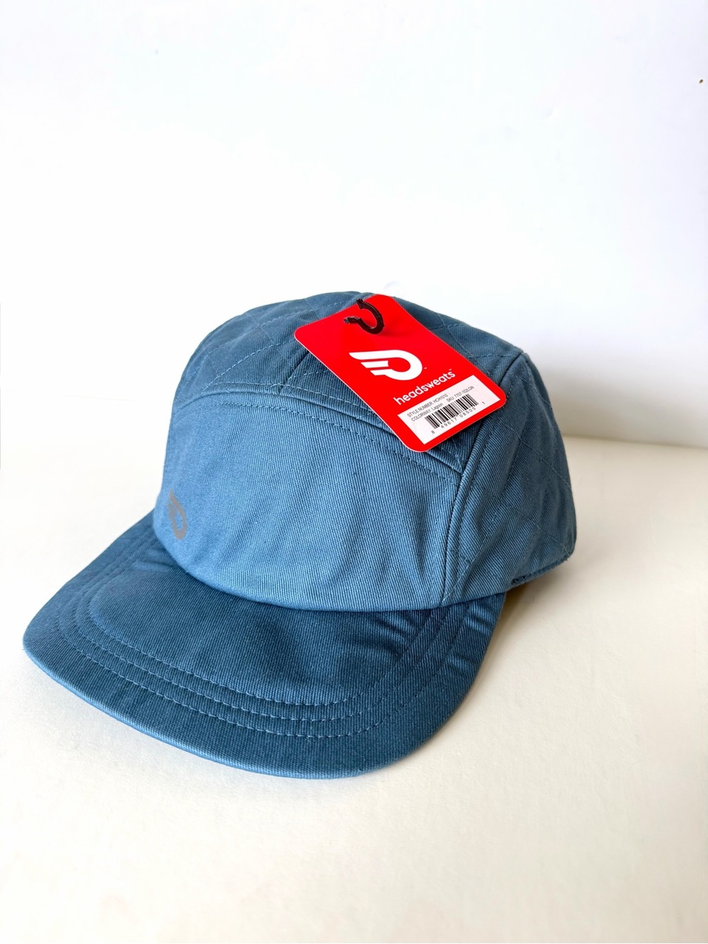 NWT Headsweats 5 Panel Run Race Jog Strapback Hat Lightweight Quilted Cap OSFM